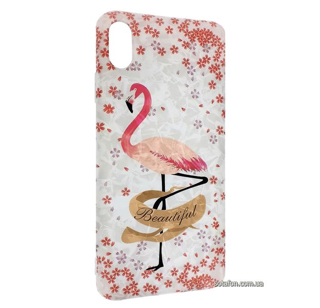 Чехол-накладка Blood of Jelly Cute case для iPhone Xs Max (Красивые фламинго) 1012528 фото