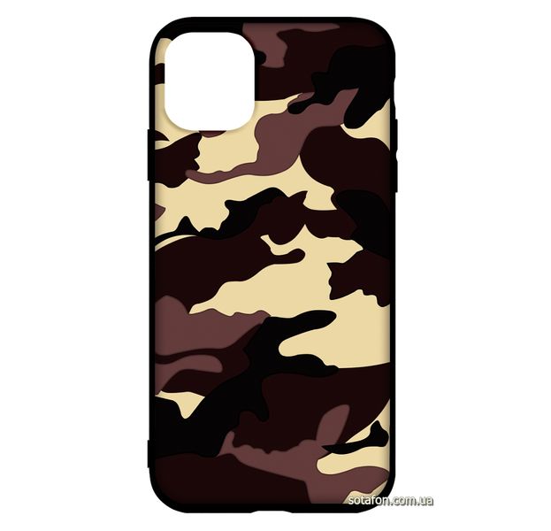 Чехол-накладка TPU Camouflage Case для iPhone 11 Коричневый 1001000364 фото