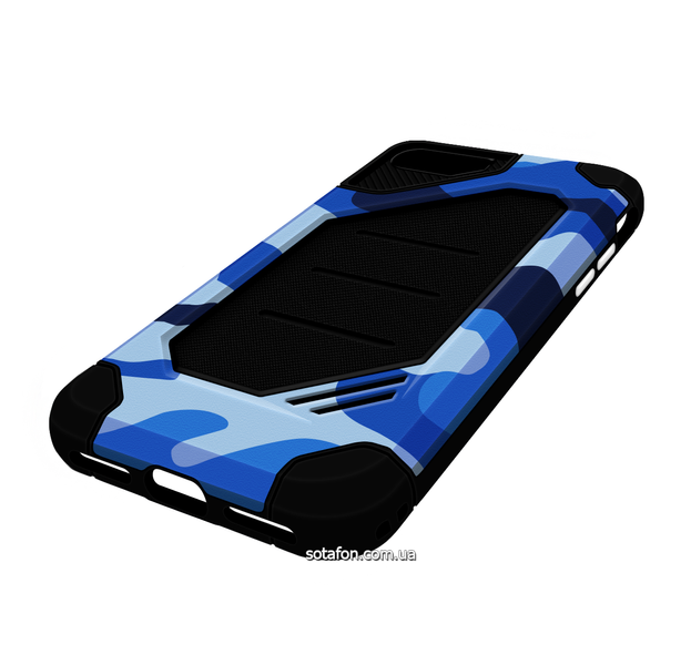 Чохол-накладка TPU+PC MOTOMO Military для iPhone 7 / 8 / SE (2020) Синій / Камуфляж 0088576207p фото