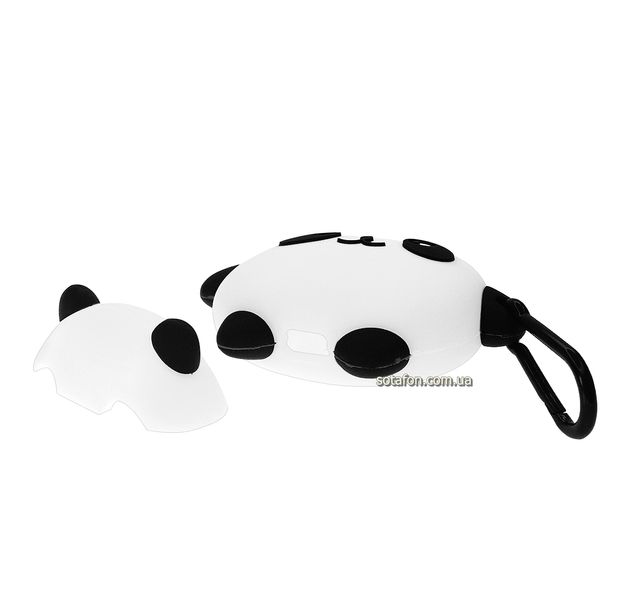 Чохол для навушників Panda для AirPods 1 / 2 Білий / Чорний 0088576159p фото