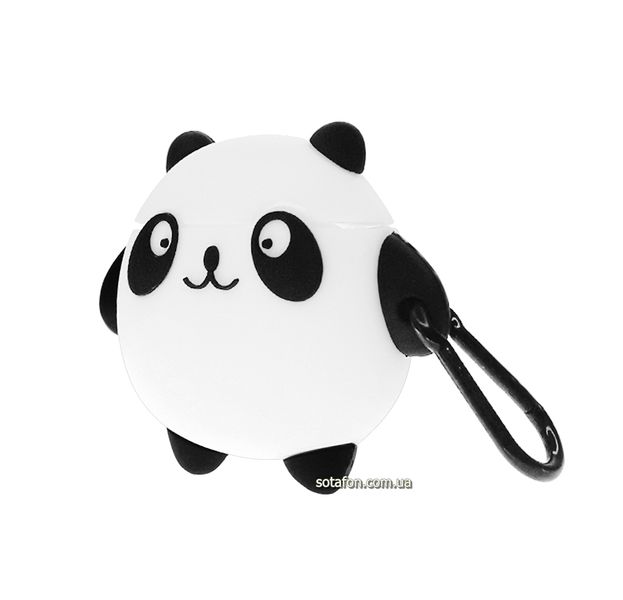 Чехол для наушников Panda для AirPods 1 / 2 Белый / Черный 0088576159p фото