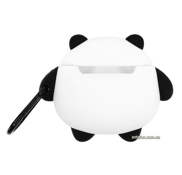 Чохол для навушників Panda для AirPods 1 / 2 Білий / Чорний 0088576159p фото