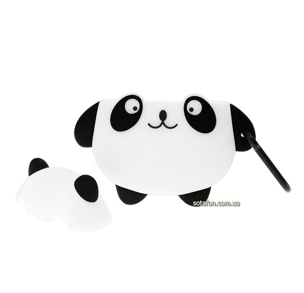 Чохол для навушників Panda для AirPods 1 / 2 Білий / Чорний 0088576159p фото