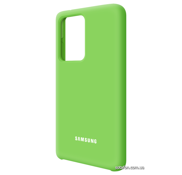 Чохол-накладка Silicone Cover (AA) для Samsung Galaxy S20 Ultra SM-G988 Салатовий 0088576295p фото | SOTAFON