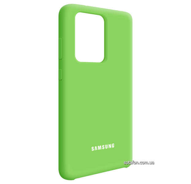 Чохол-накладка Silicone Cover (AA) для Samsung Galaxy S20 Ultra SM-G988 Салатовий 0088576295p фото | SOTAFON
