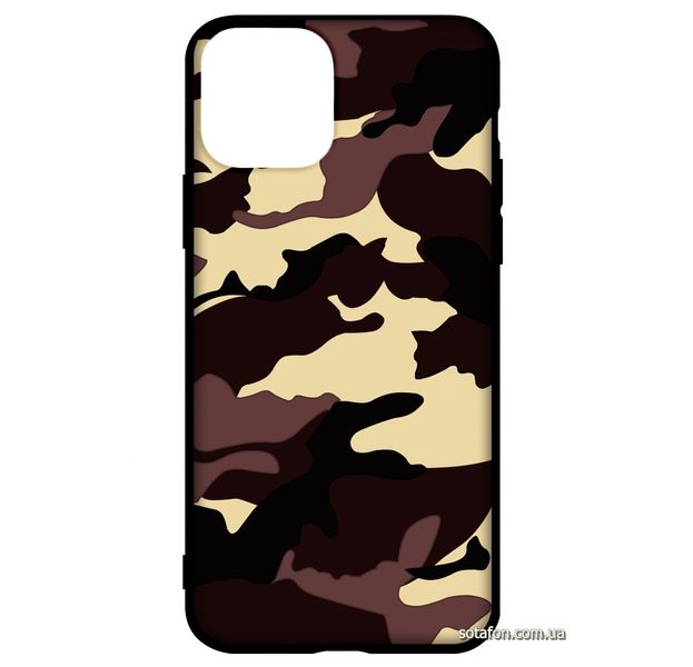 Чехол-накладка TPU Camouflage Case для iPhone 11 Pro Коричневый 1001000366 фото