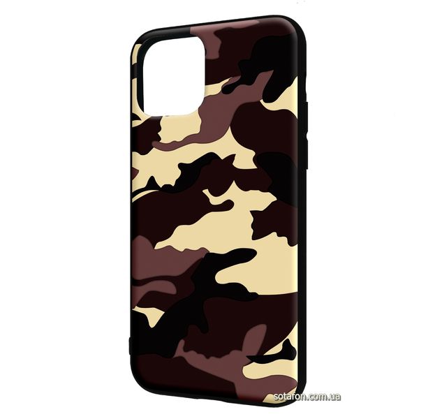 Чехол-накладка TPU Camouflage Case для iPhone 11 Pro Коричневый 1001000366 фото