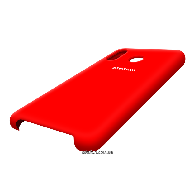 Чохол-накладка Silicone Cover (AA) для Samsung Galaxy M20 SM-M205F Червоний 0088576250p фото | SOTAFON