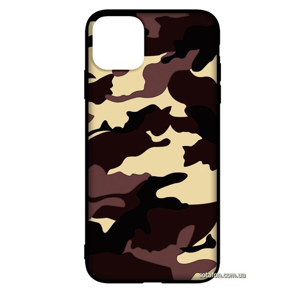 Чехол-накладка TPU Camouflage Case для iPhone 11 Pro Max Коричневый 1001000368 фото