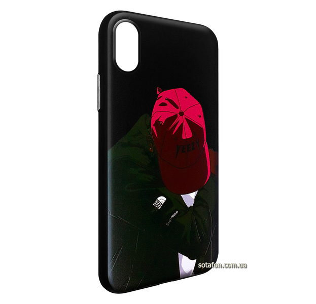 Чехол-накладка TPU+PC Creative case для iPhone X / Xs (Boy in cap) 0088576211p фото