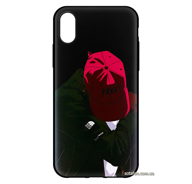 Чехол-накладка TPU+PC Creative case для iPhone X / Xs (Boy in cap) 0088576211p фото