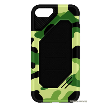 Чохол-накладка TPU+PC MOTOMO Military для iPhone 7 / 8 / SE (2020) Зелений / Камуфляж 0088576212p фото