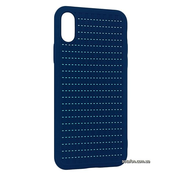 Чехол-накладка Baseus BV Weaving case 2 Generation для iPhone X / Xs Синий 1012520 фото