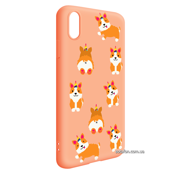 Чехол-накладка TPU Liquid Silicone Cover для iPhone Xs Max (Корги) 1012543 фото | SOTAFON