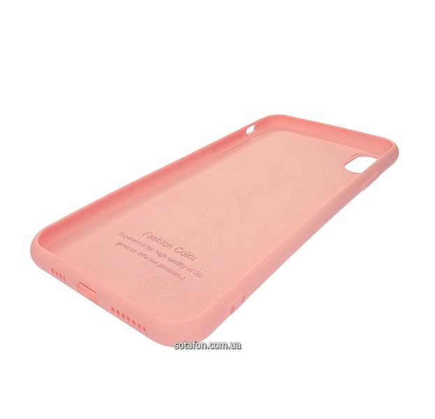 Чохол-накладка TPU Liquid Silicone Cover для iPhone Xs Max (Коргі рожевий) 1012543 фото