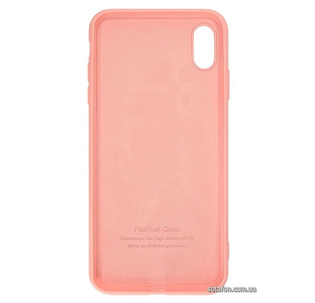 Чохол-накладка TPU Liquid Silicone Cover для iPhone Xs Max (Коргі рожевий) 1012543 фото