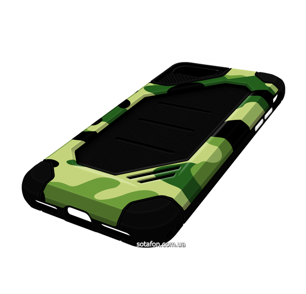 Чехол-накладка TPU+PC MOTOMO Military для iPhone 7 / 8 / SE (2020) Зеленый / Камуфляж 0088576212p фото