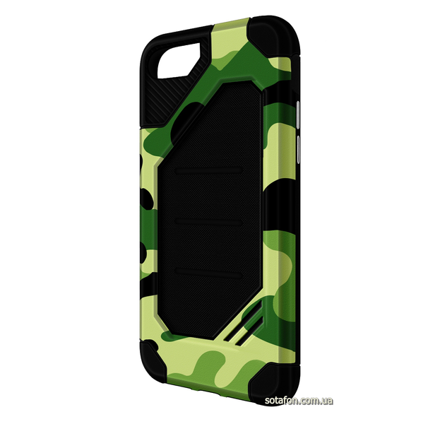 Чехол-накладка TPU+PC MOTOMO Military для iPhone 7 / 8 / SE (2020) Зеленый / Камуфляж 0088576212p фото