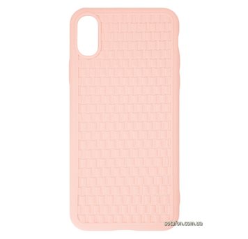 Чохол-накладка Baseus BV Weaving case 2 Generation для iPhone X / Xs Рожевий 1012521 фото