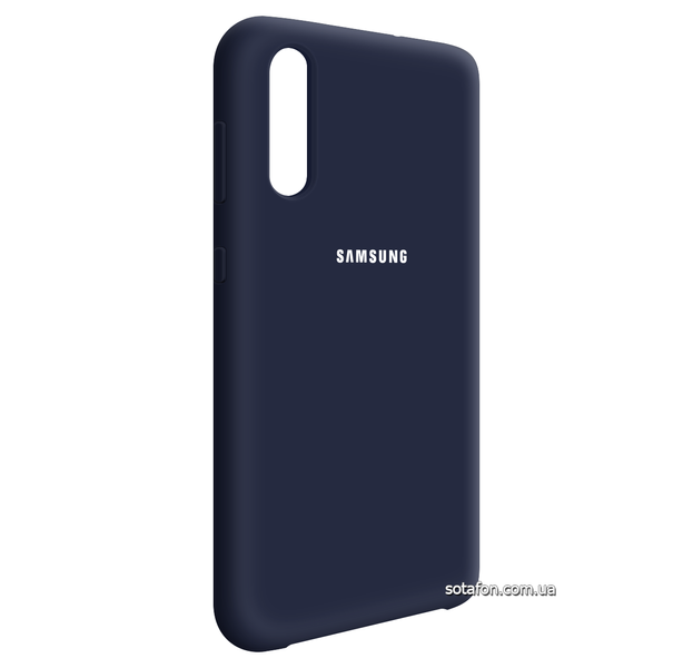 Чохол-накладка Silicone Cover (AA) для Samsung Galaxy A30s SM-A307F / A50 SM-A505F / A50s SM-A507F Темно-синій 0088576253p фото | SOTAFON