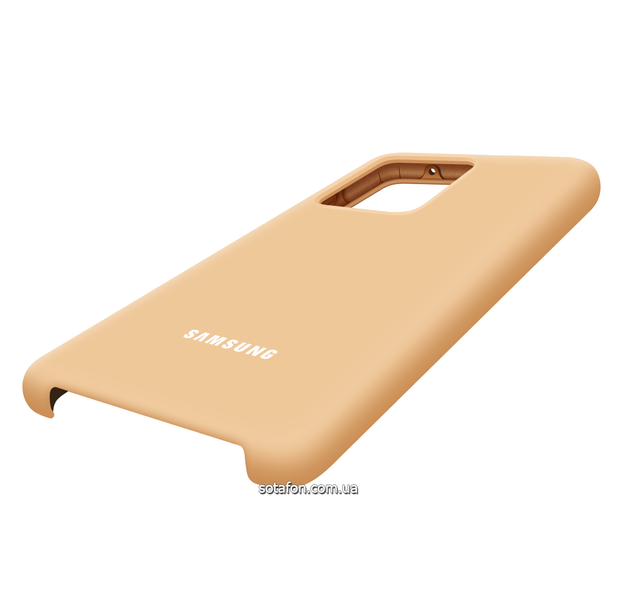 Чохол-накладка Silicone Cover (AA) для Samsung Galaxy S20 Ultra SM-G988 Бежевий 0088576300p фото | SOTAFON