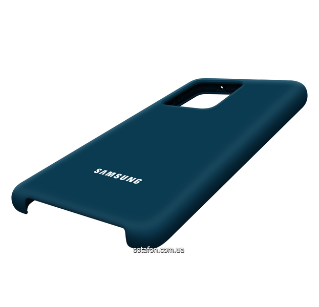Чехол-накладка Silicone Cover (AA) для Samsung Galaxy S20 Ultra SM-G988 Синий 0088576301p фото | SOTAFON