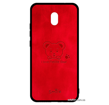 Чохол-накладка TPU DEF 3D Print для Xiaomi Redmi 8A Ведмідь Червоний 0088576231p фото
