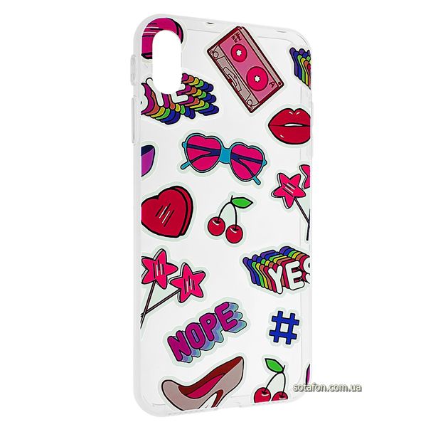 Чехол-накладка TPU Lovely Case Young Style для iPhone Xs Max (Lips) 1012564 фото