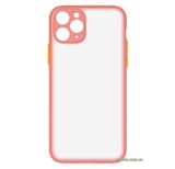 Чехол-накладка TPU+PC Shadow Matte Case New для iPhone 11 Pro Светло-розовый / Желтый 1012547 фото