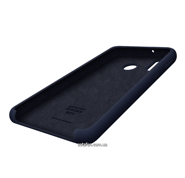 Чехол-накладка Silicone Cover (AA) для Samsung Galaxy M20 SM-M205F Темно-синий 0088576255p фото | SOTAFON