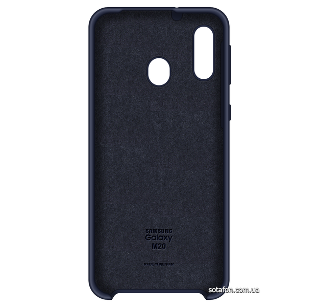 Чехол-накладка Silicone Cover (AA) для Samsung Galaxy M20 SM-M205F Темно-синий 0088576255p фото | SOTAFON