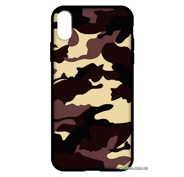 Чехол-накладка TPU Camouflage Case для iPhone XR Коричневый 1001000376 фото