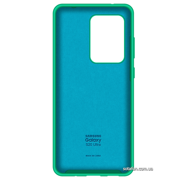 Чохол-накладка Silicone Cover Full Protective (AA) для Samsung Galaxy S20 Ultra SM-G988 Бірюзово-зелений 0088576303p фото | SOTAFON