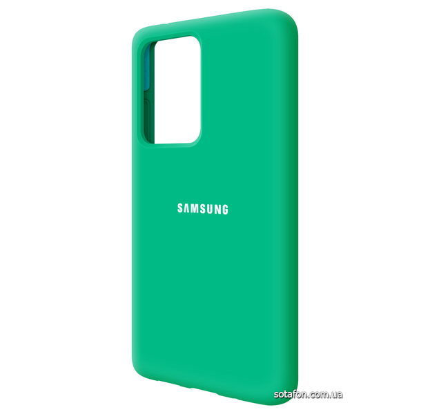 Чохол-накладка Silicone Cover Full Protective (AA) для Samsung Galaxy S20 Ultra SM-G988 Бірюзово-зелений 0088576303p фото | SOTAFON