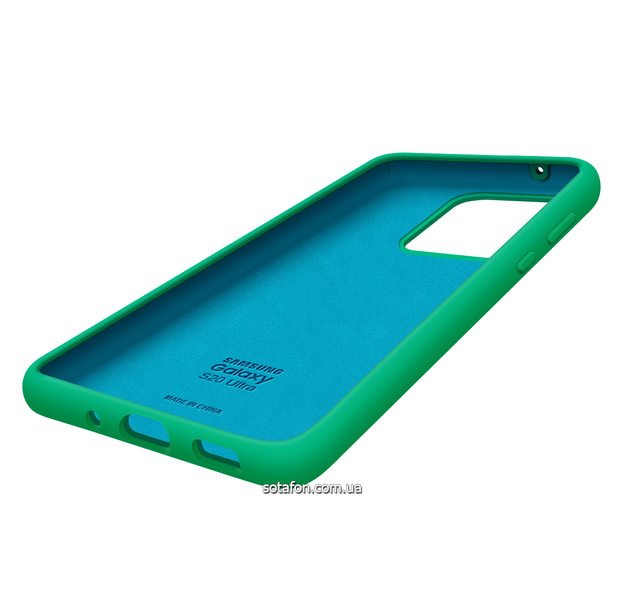 Чохол-накладка Silicone Cover Full Protective (AA) для Samsung Galaxy S20 Ultra SM-G988 Бірюзово-зелений 0088576303p фото | SOTAFON