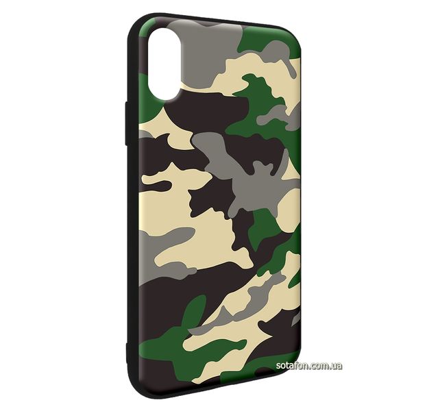 Чохол-накладка TPU Camouflage Case для iPhone XR Зелений 1001000377 фото