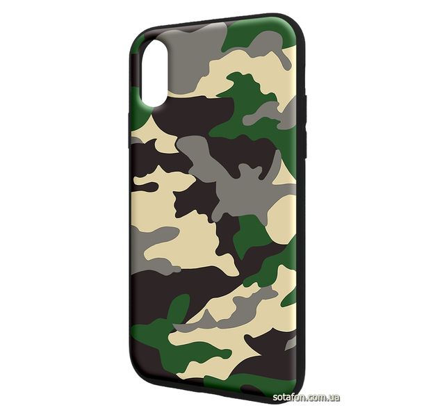 Чехол-накладка TPU Camouflage Case для iPhone XR Зеленый 1001000377 фото