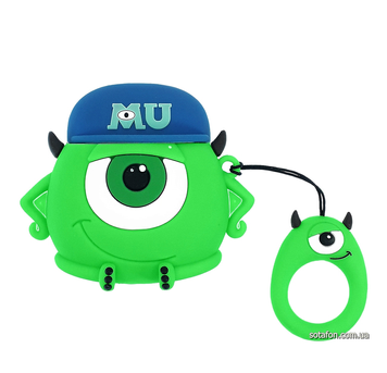 Чохол для навушників MU Mike Wazowski для AirPods 1 / 2 Зелений 0088576167p фото