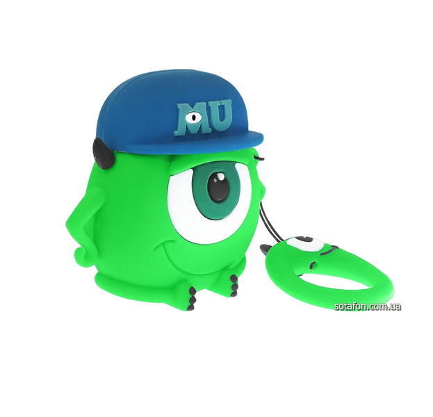 Чехол для наушников MU Mike Wazowski для AirPods 1 / 2 Зеленый 0088576167p фото