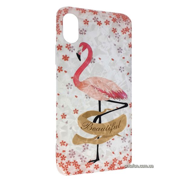 Чохол-накладка Blood of Jelly Cute case для iPhone X / Xs (Красиві фламінго) 1012527 фото