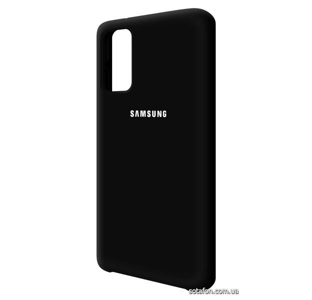 Чехол-накладка Silicone Cover (AA) для Samsung Galaxy S20 4G SM-G980F / S20 5G SM-G981B Черный 0088576304p фото | SOTAFON