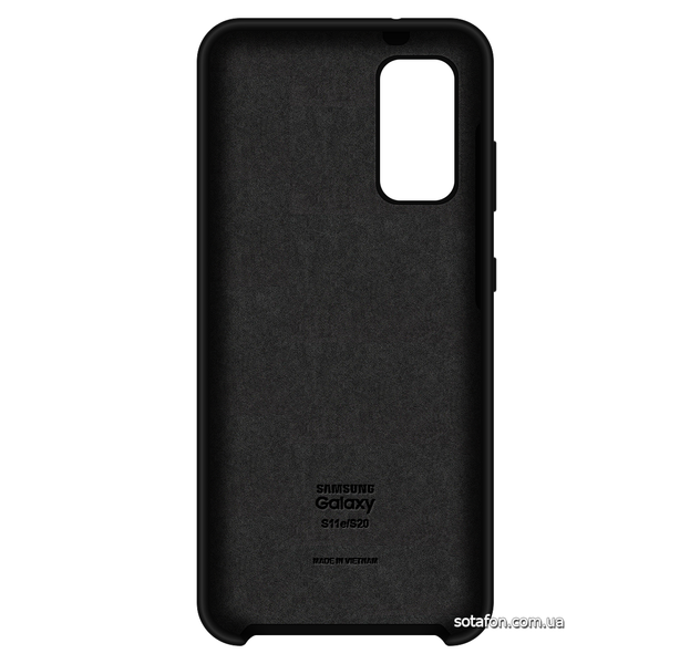 Чехол-накладка Silicone Cover (AA) для Samsung Galaxy S20 4G SM-G980F / S20 5G SM-G981B Черный 0088576304p фото | SOTAFON