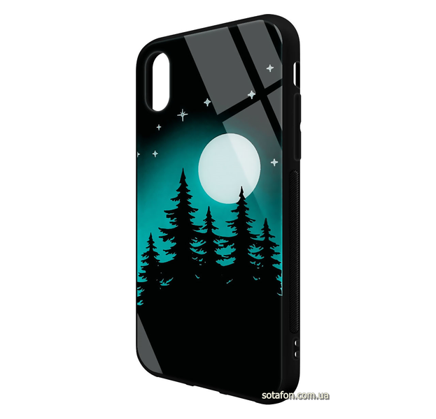 Чехол-накладка TPU+Glass TOTO Night Light Print светящийся в темноте для iPhone X / Xs (Full Moon) 0088576217p фото