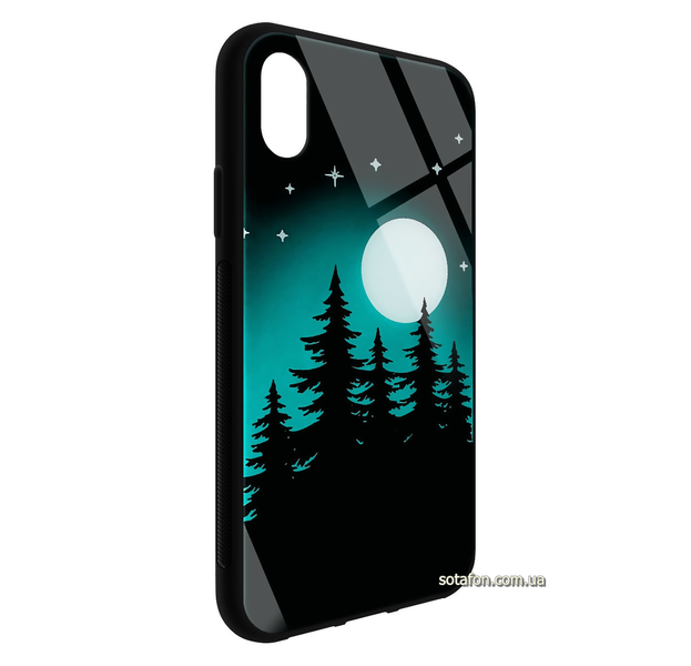 Чехол-накладка TPU+Glass TOTO Night Light Print светящийся в темноте для iPhone X / Xs (Full Moon) 0088576217p фото