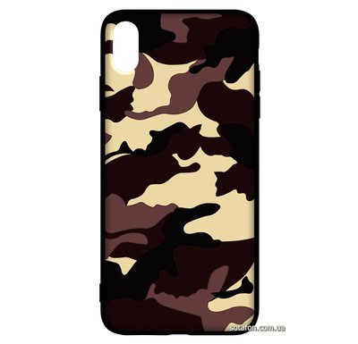 Чохол-накладка TPU Camouflage Case для iPhone Xs Max Коричневий 1001000379 фото