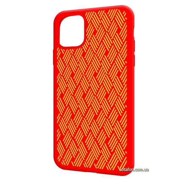 Чехол-накладка Silicone Weaving Case для iPhone 11 Красный 1012550 фото