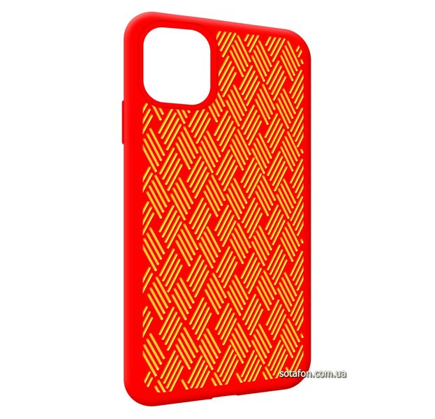 Чехол-накладка Silicone Weaving Case для iPhone 11 Красный 1012550 фото