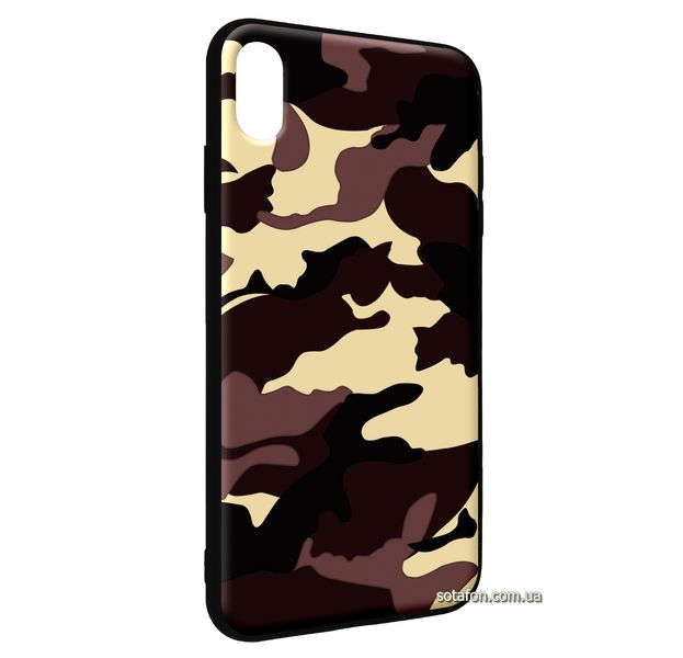 Чохол-накладка TPU Camouflage Case для iPhone Xs Max Коричневий 1001000379 фото