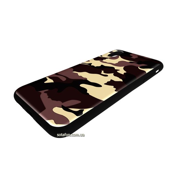 Чохол-накладка TPU Camouflage Case для iPhone Xs Max Коричневий 1001000379 фото