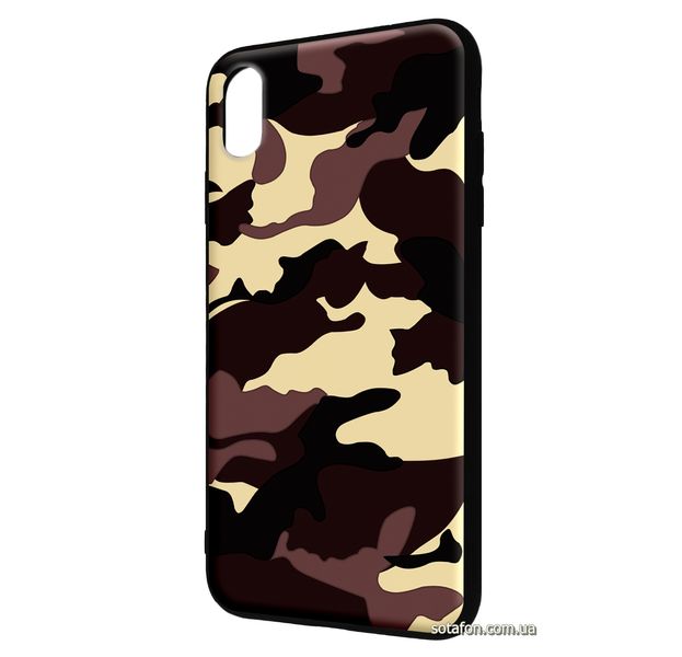 Чохол-накладка TPU Camouflage Case для iPhone Xs Max Коричневий 1001000379 фото